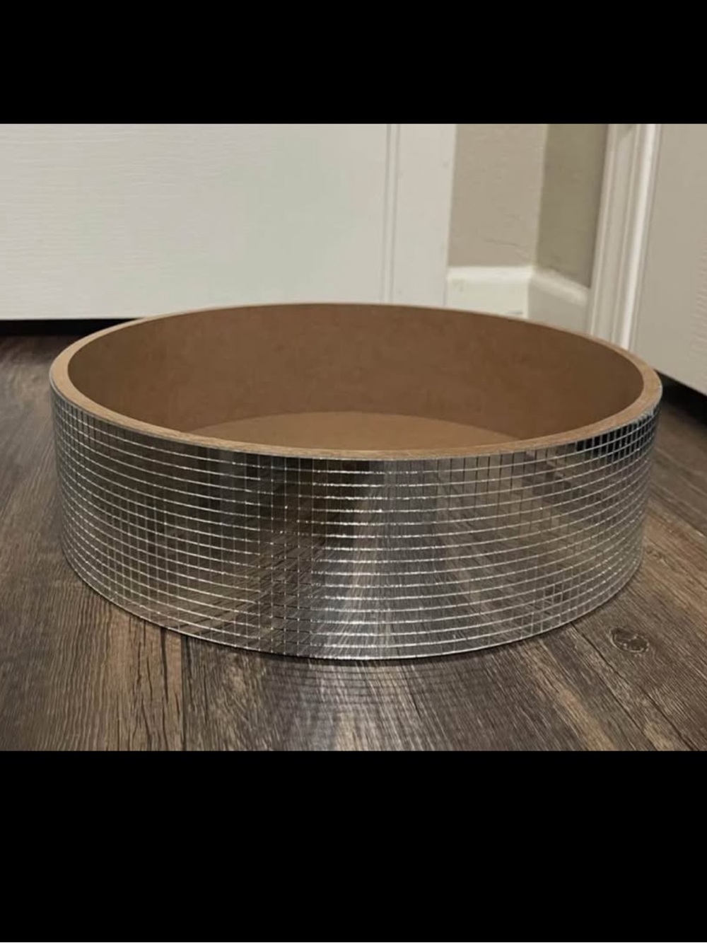 Silver Mosaic Decorative Round Tray - Home Accents